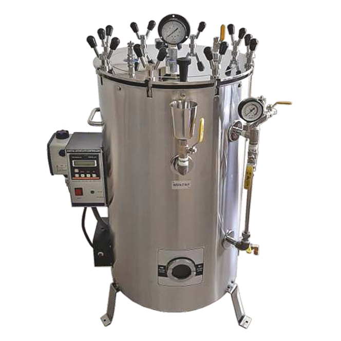 Vertical Autoclave Hi-Pressure with Steam Storage & Vacuum Drying